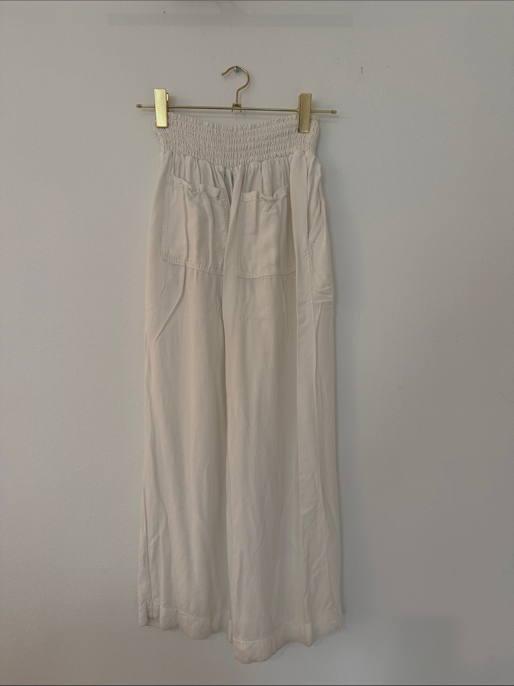 River + Sky white Smocked Waist Pants lounge size large
